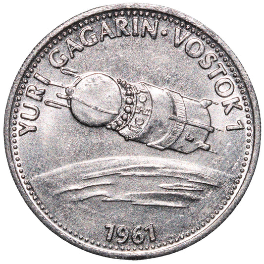 ND (1969) Man in Flight #16 - Yuri Gagarin, Vostok 1, 1961 Shell Advertising Token