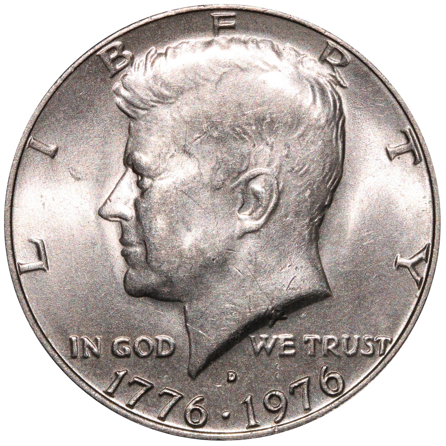 1976 D USA Kennedy Bicentennial Half Dollar Coin