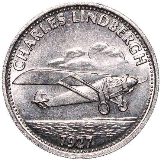 ND (1969) Man in Flight #07 - Charles Lindbergh Shell Advertising Token