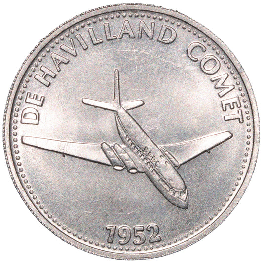 ND (1969) Man in Flight #13 - De Havilland Comet, 1952 Shell Advertising Token