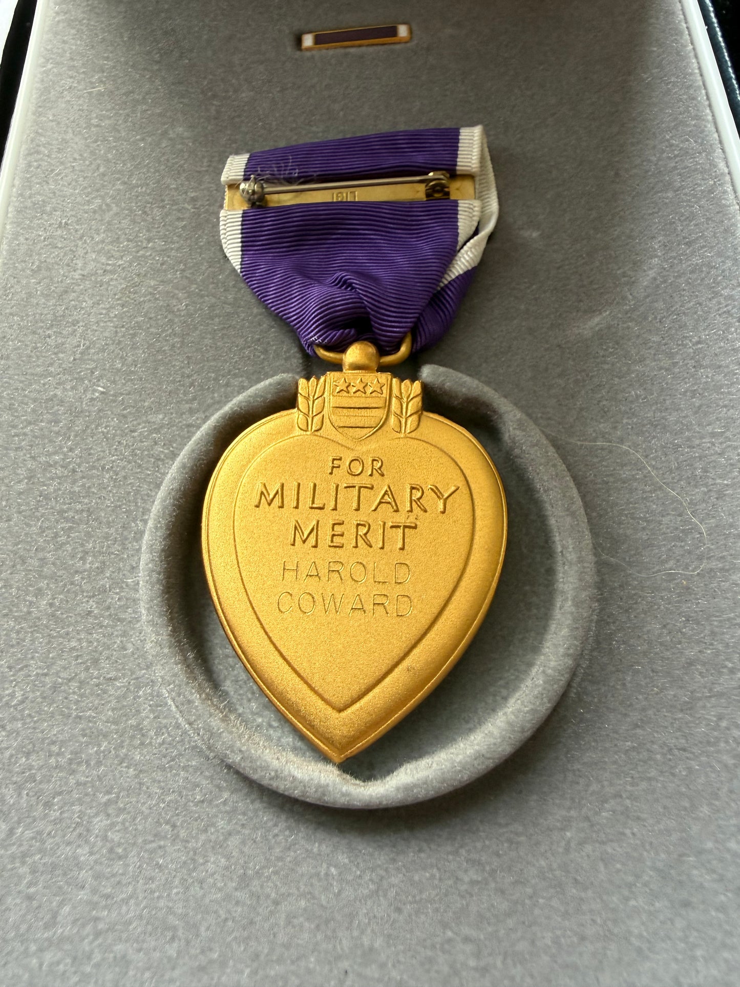 WW1 Purple Heart Group Harry (Harold) Coward Wounded Chateau Thierry with Papers